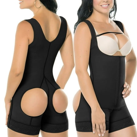 

Women Seamless Firm Control Shapewear Faja Open Bust Bodysuit Body Shaper Size XXXXL