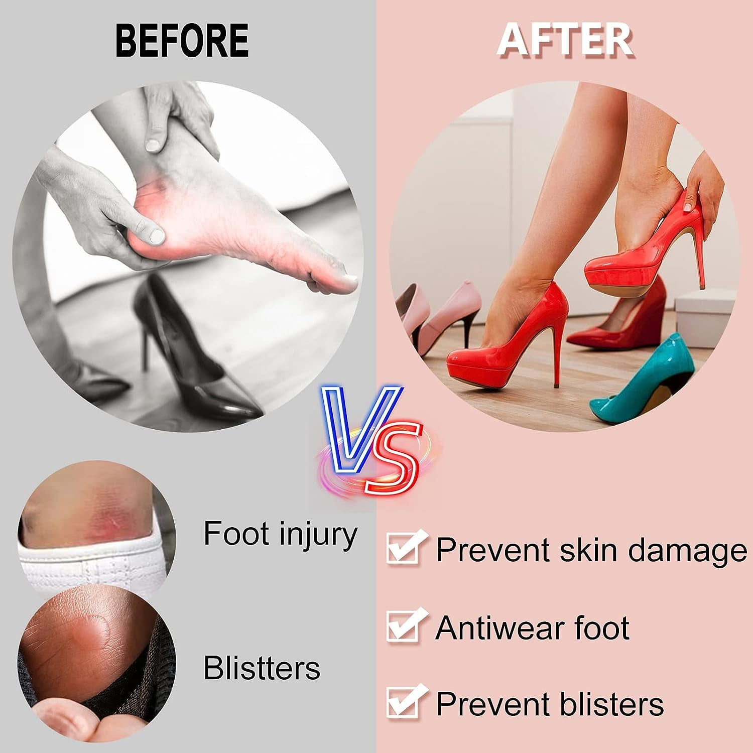 High Heel Tape Moleskin for Feet Blisters Elastic Heel Sticker  Anti-Slipotector Muti-Purposes at Rs 30/piece | New Delhi | ID: 26672616530