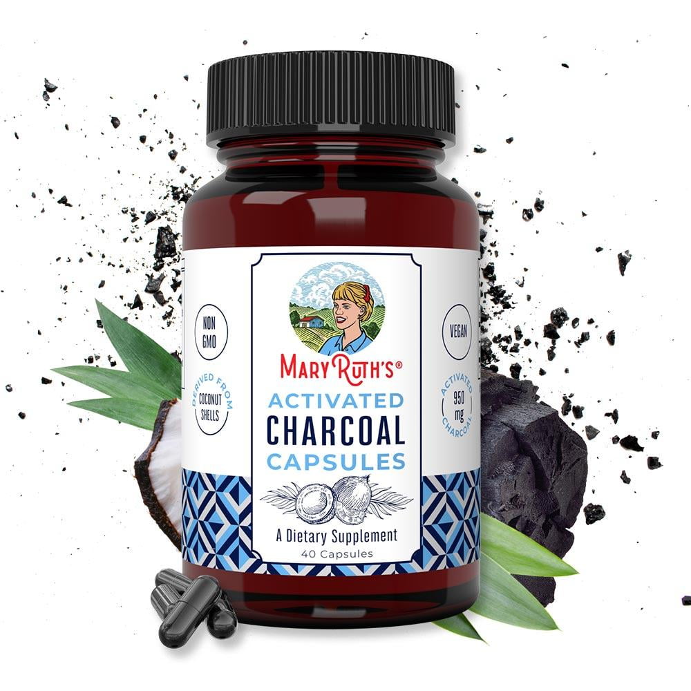 Activated Charcoal Capsules (derived from Organic Coconut Shell