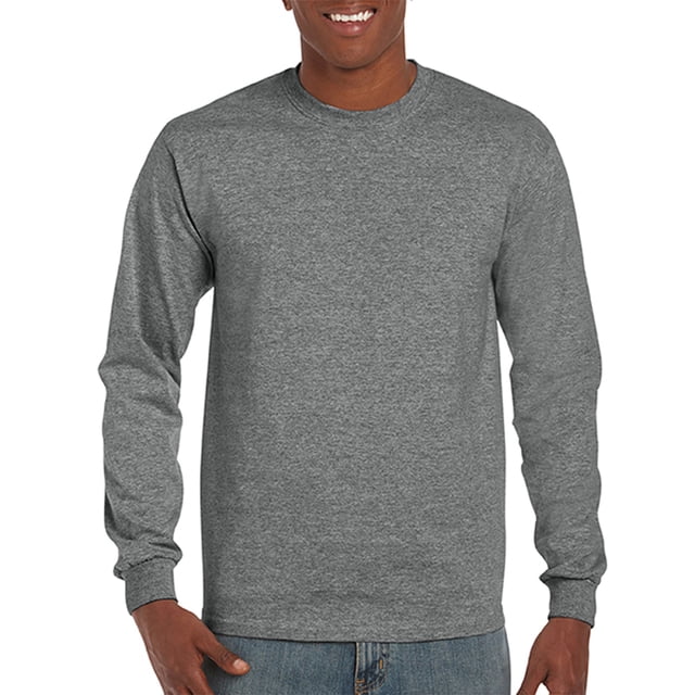 Gildan T-Shirt à Manches Longues DryBlend pour Hommes, m, Graphite Chiné