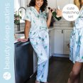 thumbnail image 5 of Hello Mello Boots & Bubbles Satin Lounge Top and Pants, 2-Piece Pajama Set, Best of the Brunch, Medium/Large (Women's), 5 of 7