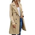 thumbnail image 7 of RYDCOT Women's Wool Pea Coats Fashion Women Casual Solid Color Coat Long Sleeve Overcoat Tops Winter Outwear on Clearance, 7 of 7