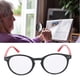 thumbnail image 2 of Gafas de lectura elegantes, bisagras de resorte, lentes de presbicia portátiles, para hombres y mujeres, +3,50 negro y rojo, 2 of 8