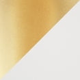 thumbnail image 2 of High Back Fuji Contemporary Dining Chair in Gold and White Faux Leather by LumiSource - Set of 2, 2 of 10