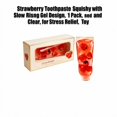 thumbnail image 3 of Strawberry Toothpaste-Shaped Squishy with Slow Rising Gel Design, 1 Pack, Red and Clear, for Relaxation, Toy, 3 of 3