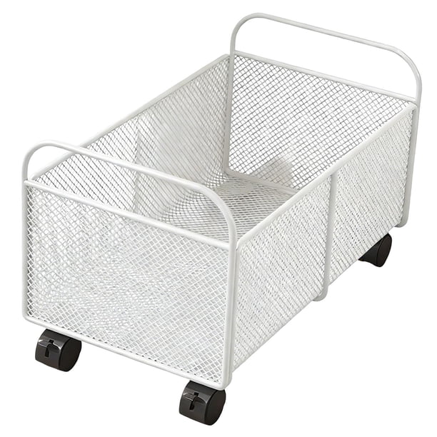 Carrito para archivadores con ruedas, duradero, portátil, ideal para debajo del escritorio, ideal para manualidades en casa o en la oficina. Grande
