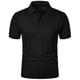 thumbnail image 2 of Camiseta informal de manga corta y corte ajustado para hombre, de color liso, poliéster, versátil para hacer ejercicio y para el uso diario., 2 of 7
