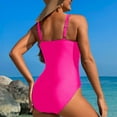 thumbnail image 5 of Aobny Pink Bathing Suits for Women Long Torso Women's Swimsuits Tummy Control Bikini Monokini Women's Swimsuits, 5 of 7