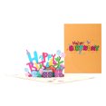thumbnail image 1 of Tarjeta de cumpleaños de regalo, tarjeta de felicitación emergente 3D, tarjeta de felicitación estereoscópica colorida de cumpleaños, mensaje de bendición de papel de mano creativo rápido, 1 of 5
