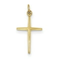 thumbnail image 1 of Sterling Silver & 24K Gold -Plated Passion Cross Charm (27 X 14) Made In United States qc5454, 1 of 2