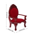 thumbnail image 3 of Sillón en Miniatura de Madera EOTVIA 1:12 Silla de Comedor Tallada Vintage, 3 of 3