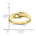 thumbnail image 4 of Diamond2Deal 14K Yellow Gold Free Form Knot Ring for Women Size 6, 4 of 7
