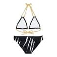 thumbnail image 2 of Effete Feline Claw Marks Scratch Strappy Bikini Set (AOP), 2 of 9
