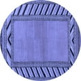 thumbnail image 1 of Ahgly Company Machine Washable Indoor Round Southwestern Blue Country Area Rugs, 8' Round, 1 of 4
