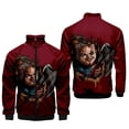 thumbnail image 5 of Chaquetas con estampado 3D de la película de terror La novia de Chucky para hombres y mujeres, camisetas casuales de manga larga, camisetas gráficas, abrigos populares y geniales para niños, 5 of 5