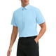 thumbnail image 5 of CAMISAS DE MANGA CORTA INSPIRADAS PARA HOMBRES, ELASTIZADAS, LIGERAS, DE NEGOCIOS, SÓLIDAS, FORMAL, CON BOTONES, TAMAÑO L, AZUL, 5 of 6