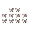 thumbnail image 2 of opvise 10 Pcs Nail Art Decor Shiny Glitter Sparkling DIY Mini Nail Accessories Fake Crystal Butterfly Nail Charm Manicurist Supply, 2 of 8