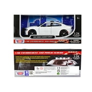 2023 Dodge Charger Pursuit Police Car Plain White Law Enforcement and Public Service Series 1/24 Diecast Model Car by Motormax