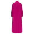 thumbnail image 7 of NTACZA Casual Summer Dresses for Women Collared Casual Vacation Shirt Dress Maxi Size S, 7 of 7