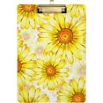 thumbnail image 1 of FMSHPON Daisy Flower Yellow Floral Clipboard Hardboard Wood Nursing Clip Board and Pull for Standard A4 Letter 13x9 inches, 1 of 7