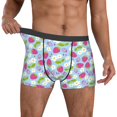 thumbnail image 2 of Kdxio Men's Boxer Briefs with Strawberry And Flowers Print - Comfortable and Breathable Underwear for Everyday Wear, 2 of 7