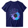 thumbnail image 4 of CHOK Blouse à Manches Courtes pour Femmes, T-Shirt à Manches Courtes Imprimé, Haut Décontracté de Plage, 4 of 4
