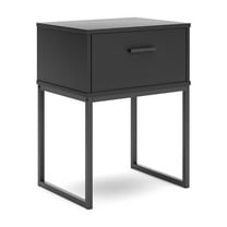 Signature Design by Ashley Socalle 1 Drawer Nightstand, Black