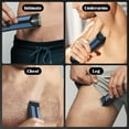 thumbnail image 4 of YOOVEE Professional Body Hair Trimmer – Pubic, Groin, Chest & Underarm Grooming Kit, Cordless Rechargeable Beard Trimmer w/ Adjustable Taper for Men Women, Blue, 4 of 7