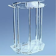 Clear Acrylic Podiums Pulpit For Church Classroom Lectern