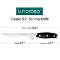 thumbnail image 3 of Linoroso 5.7 inch Boning Knife Sharp Forged German Carbon Stainless Steel Kitchen Knife with Elegant Gift Box, 3 of 9