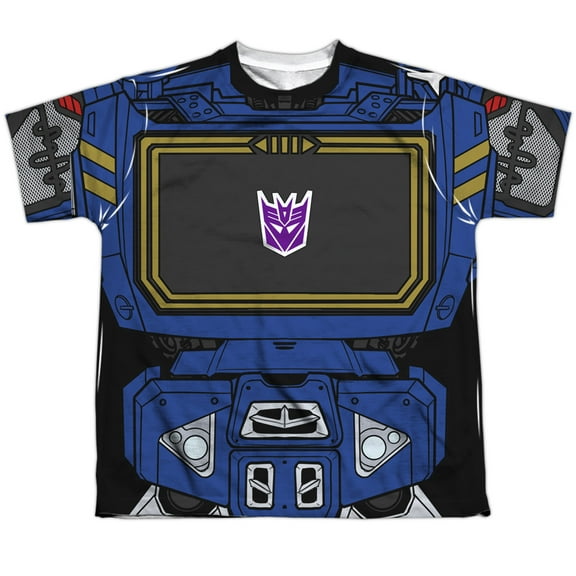 Transformers - Soundwave Costume - Youth Short Sleeve Shirt - Medium