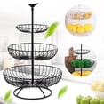 thumbnail image 2 of Wosthever Cesta de frutas de 3 niveles, soporte de bandeja de de fruta de Metal, cesta de almacenamiento, estante de almacenamiento de Almacenamiento y organización del hogar Wosthever HA023730-00, 2 of 6