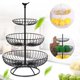 thumbnail image 5 of Monstrate Cesta de frutas de 3 niveles, soporte de bandeja de de fruta de Metal, cesta de almacenamiento, estante de almacenamiento de Almacenamiento y organización del hogar Monstrate HA023730-00, 5 of 6