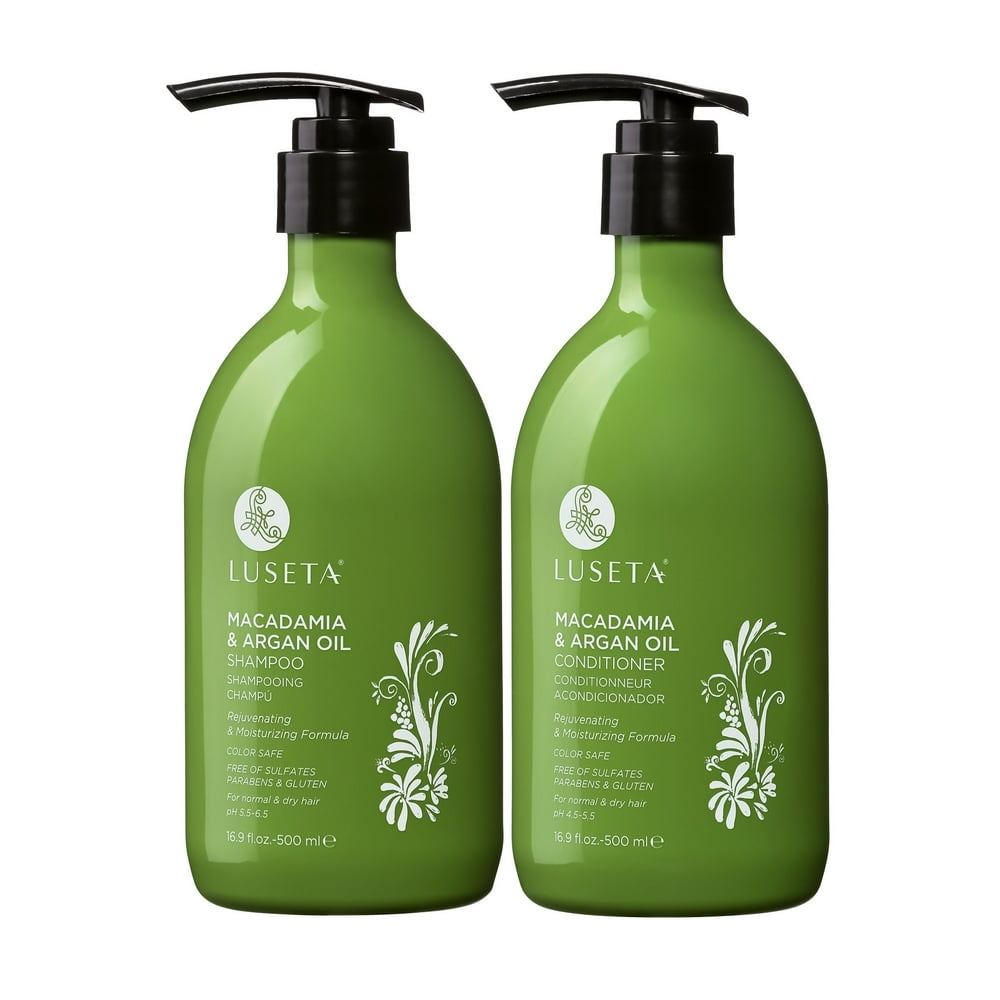 Luseta Luseta Macadamia & Argan Oil Shampoo & Conditioner Set 2 x 16