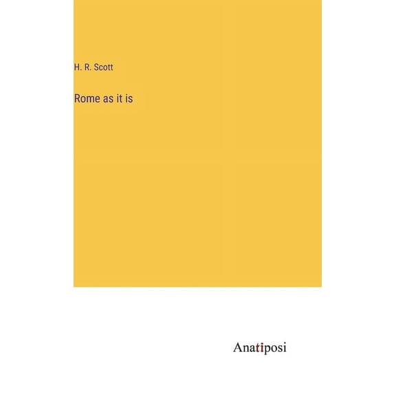 Rome as it is (Hardcover)