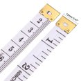 thumbnail image 3 of Unique Bargains 60 Inch Metric Inch Cloth Tape Measure for Body Soft Dual Sided for Tailor Sewing 1.5 Meter White 3 Pcs, 3 of 3