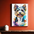 thumbnail image 5 of Biewer Terrier Canvas Wall Art, Modern Cute Colorful Biewer Terrier Canvas Dog Art Pictures Wall Decor for Kids Bedroom Decoration Unframed 8x12 inches, 5 of 5