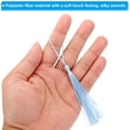 thumbnail image 3 of Unique Bargains 13cm/5 Inch Bookmark Tassels, Soft Silky Floss Cord Loop Mini Tassels for Craft DIY Sky Blue 100 Pack, 3 of 5
