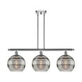 thumbnail image 7 of 516-3I-BB-G556-10CL Innovations Lighting Rochester - 3 Light Stem Hung Island In Industrial Style-12.13 Inches Tall and 36.5 Inches Wide-Brushed Brass, 7 of 7