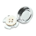 thumbnail image 4 of 2 Pieces Men Cufflinks Suit Decors Cufflinks Round Cuff Button Formal Event Button Covers Men Gift Black, 4 of 8