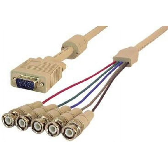 IEC M5228 VGA to 5 BNC Cable with Separate Sync 6'