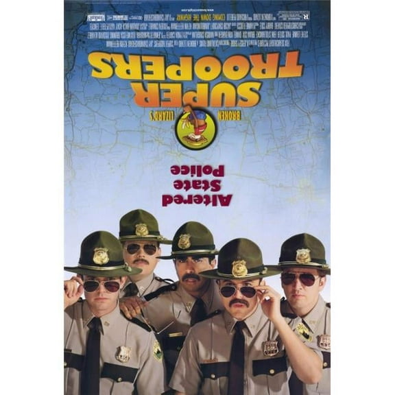 Pop Culture Graphics MOVCF8192 Super Troopers Movie Poster Print, 27 x 40