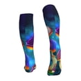 thumbnail image 2 of Bixox Magic Mushrooms ,Fireflies Print Compression Socks,Compression Socks Women & Men Circulation for Medical,Running,Athletic, 2 of 7