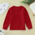 thumbnail image 3 of T-shirt à Manches Longues Imprimé pour Filles, Col Rond, Basique, Coton, Taille 3-4 Ans, 3 of 5