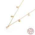 thumbnail image 2 of 14k Gold Necklace for Women - Gold Filled Sterling Silver Chain - Marquise Cut Diamond Gold Chain for Women, 2 of 7