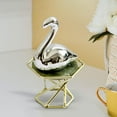 thumbnail image 4 of Estatuas de cerámica de animales, figuras, esculturas, muebles, decoraciones para mueble de TV. Flamenco plateado, 4 of 8