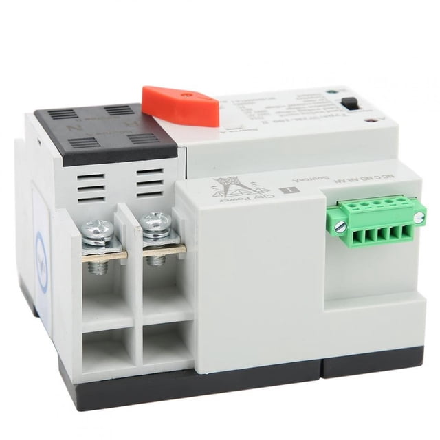 Domqga Commutateur de Transfert d'Énergie, W2R-100 Double Commutateur de Transfert Automatique de Puissance 2P 100A 50Hz Commutateur de Transfert d'Énergie, Double Commutateur de Transfert