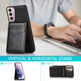 thumbnail image 2 of Funda de piel sintética estilo empresarial para Samsung S21 con tarjetero, función billetera, función atril y protección contra caídas., 2 of 5
