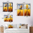 thumbnail image 4 of Designart "Country Road Amidst Golden Blossoms II" Meadow Framed Wall Art Set Of 2 - Traditional Yellow Gallery Wall Frame Set For Home Decor, 4 of 6