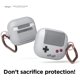 thumbnail image 4 of RV Funda AW5 compatible con AirPods 3, diseño clásico de consola de videojuegos con mosquetón, carga inalámbrica disponible (gris), 4 of 5